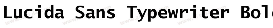 Lucida Sans Typewriter Bold Oblique字体转换